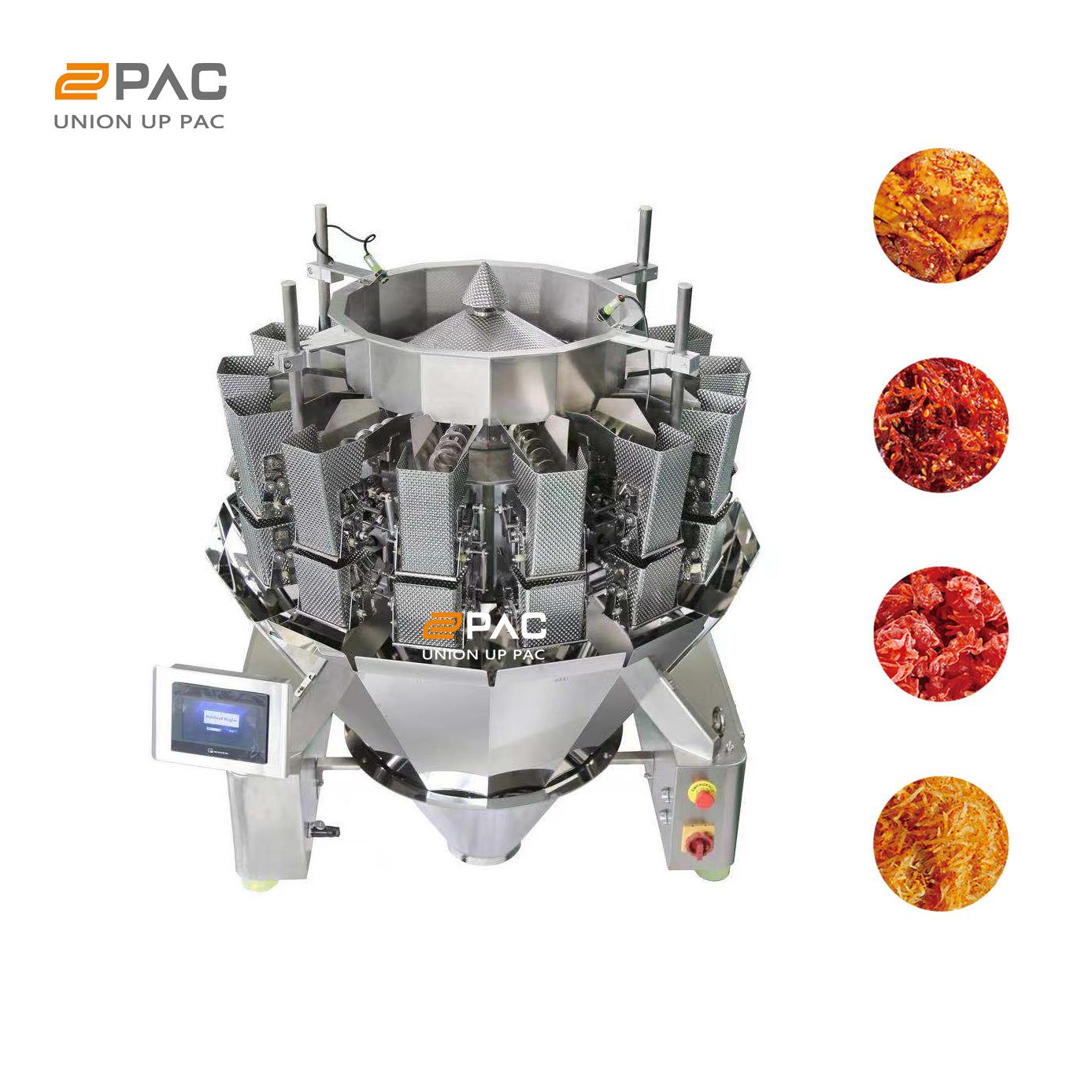 How to Accurately Weigh Sticky Products? Meet UUPAC High Stable Dimple 14 Head Weigher