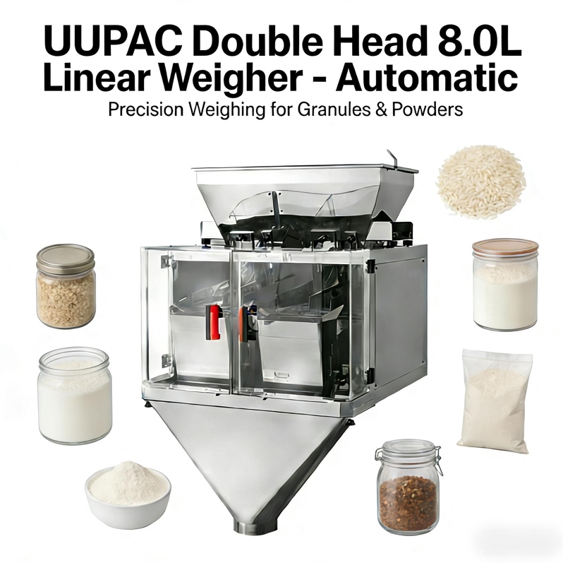 UUPAC Double Head 8.0L Linear Weigher - Automatic Precision Weighing for Granules & Powders